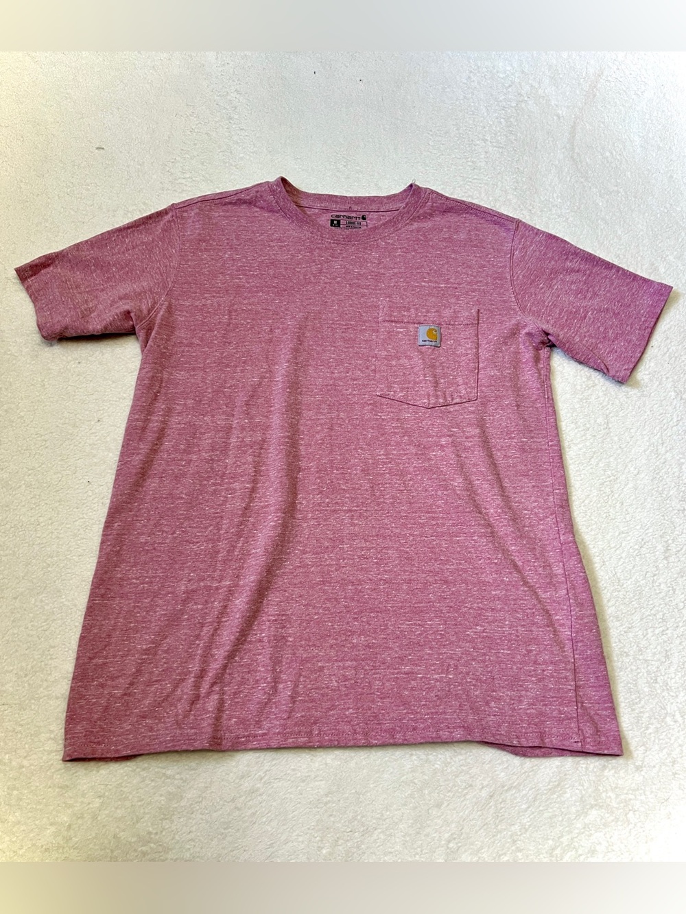 Carhartt Loose Fit Heathered Pocket Short Sleeve Top - Medium
